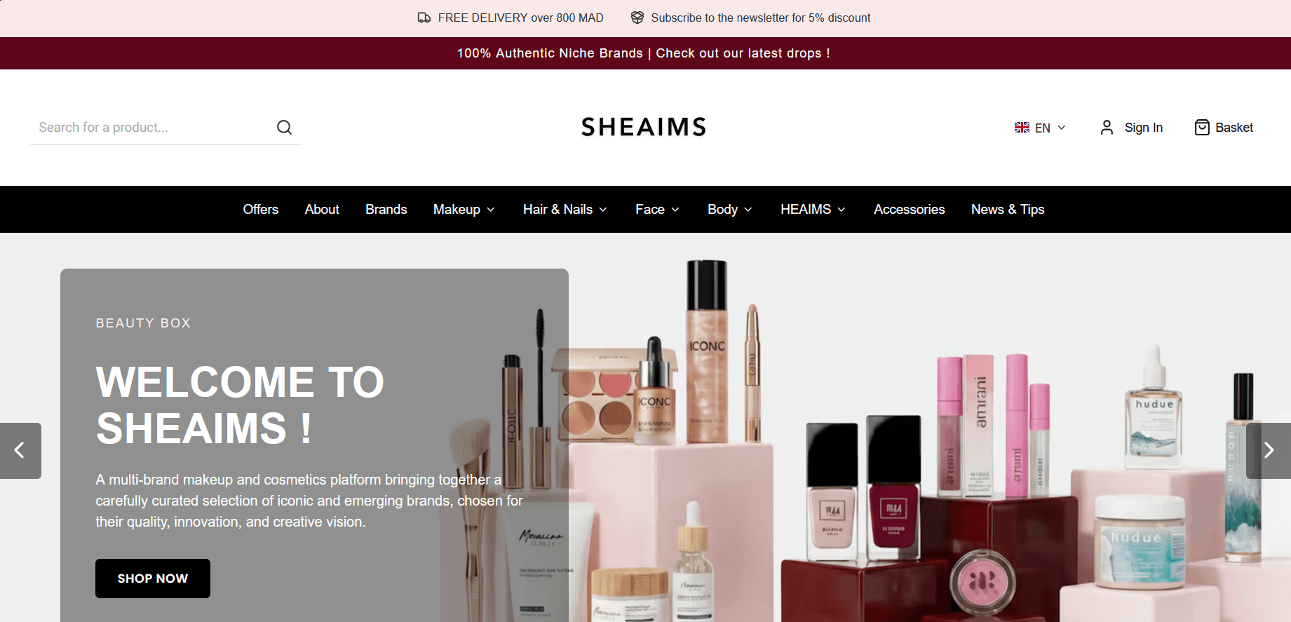 Aperçu de SHEAIMS Cosmétiques